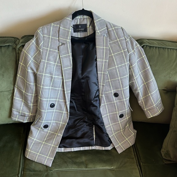 Stradivarius plaid blazer,never worn size S - Picture 1 of 2